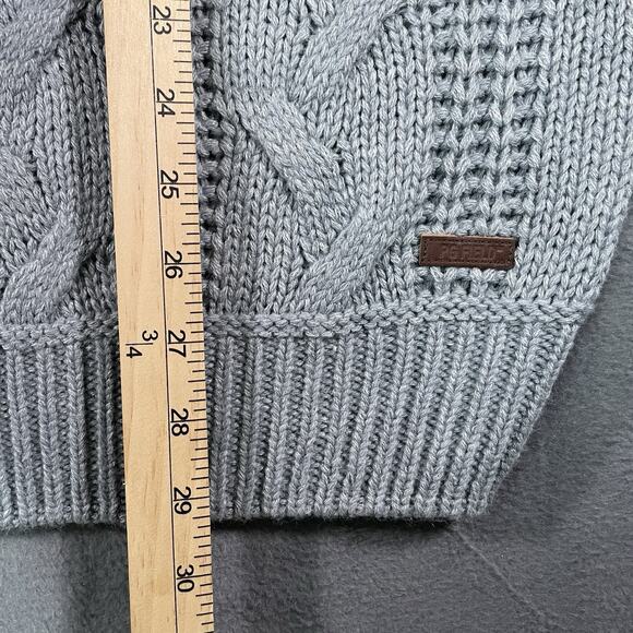 PG Field Sweater Gray Mens XL Knit Cable Crewneck Cotton Outdoor Casual - Picture 4 of 9